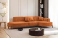 Parma Hills L – elegantes Ecksofa in L-Form mit hohen Beinen