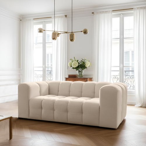 BALOO Sofa 2-Sitzer 200 cm – modernes Design & Komfort – Beige (Tiffany 02).png