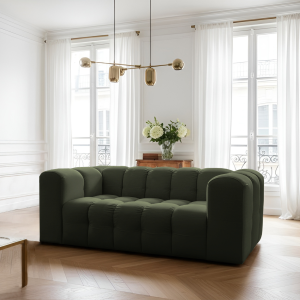 BALOO Sofa 2-Sitzer 200 cm – modernes Design & Komfort – Grün (Tiffany 38)