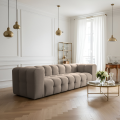 BALOO 4-Sitzer Sofa, Modernes Design & luxuriöser Komfort für dein Wohnzimmer - Taupe (Tiffany 29)