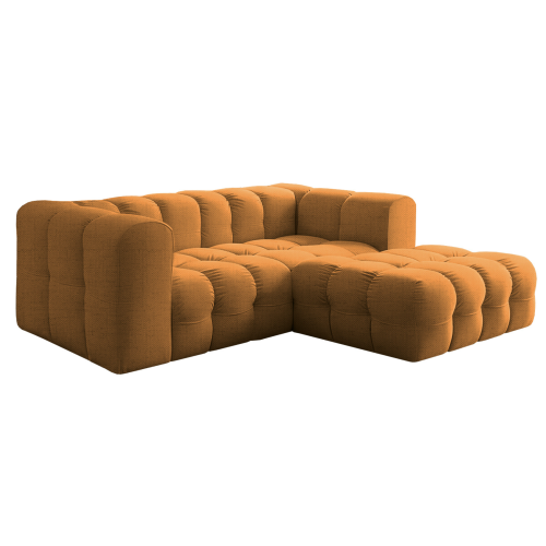 BALOO L MINI Ecksofa – modernes Design & Komfort mit hochwertiger HR-Schaumstoff-Polsterung - Orange, Stoff Moly 51.png