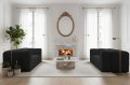 BALOO Sofa 2-Sitzer Set 200 cm – HR-Schaum, modernes Design & Komfort – Schwarz (Tiffany 20)
