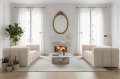 BALOO Sofa 2x3-Sitzer Set 200 cm – HR-Schaum, modernes Design & Komfort – Beige (Tiffany 02)