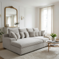 Sofa LAZY – große Familiencouch mit HR-Schaum & Schlaffunktion - Hellgrau (Tilia 11).png