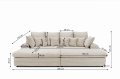 Sofa Lazy, Big Sofa Maße
