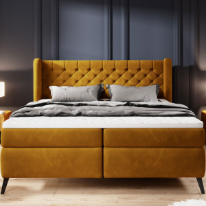 Boxspringbett Madison – Eleganz & Komfort vereint | Hochwertiges Bett mit 7-Zonen-Taschenfederkern - 140x200 cm