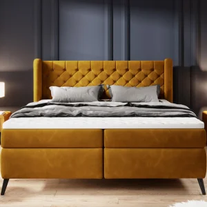 Boxspringbett Madison – Eleganz & Komfort vereint | Hochwertiges Bett mit 7-Zonen-Taschenfederkern - 160x200 cm 