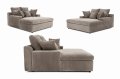 LAZY ONE Chaiselongue im modernen Cord-Look Detail