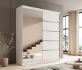 Schwebetürenschrank Nico 180 mit Spiegel – Eleganz und Funktionalität für moderne Wohnräume - Weiß.png