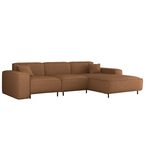 Ecksofa LUGA L HILLS – elegantes Designer-Ecksofa in L-Form mit Polsterstoff ARTICO für modernes Wohnen - Kupferrot.png