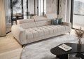 PORTO III 260 cm – Design-Sofa mit verstellbaren Kopfstützen, HR-Schaum, Wellenfedern