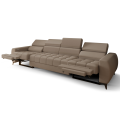 PORTO IV RELAX Ecksofa 331 cm – Elektrische Relaxfunktion, verstellbare Kopfstützen, Echtleder G-22 - Grau Beige.png