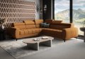 Porto Max 255x255 cm – Ecksofa mit Schlaffunktion und Bettkasten, Hochwertiger HR- & T35-Schaum, Regulierbare Kopfstützen
