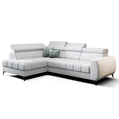 Porto Mini Ecksofa mit Schlaffunktion, verstellbaren Kopfstützen und Bettkasten – Aragon 70, Hellblau - LINKS.png