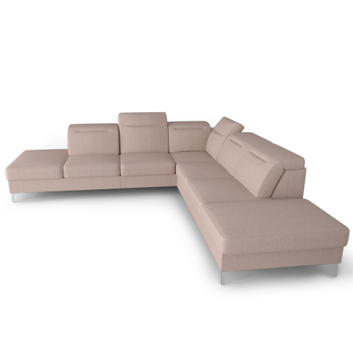 OSLO MAX Ecksofa 295x295 cm aus Naturleder mit Schlaffunktion und verstellbaren Kopfstützen - Stoff Gemma, Hellbeige.png