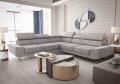 Milano Max Ecksofa 270x270 cm – Modernes Ecksofa mit verstellbaren Kopfstützen, Terra 88