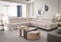 Milano Max Ecksofa 270x270 cm – Modernes Ecksofa mit verstellbaren Kopfstützen, Echtleder