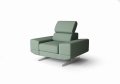 Milano Sessel 125 cm – Moderner Sessel mit verstellbarer Kopfstütze und T35+HR Schaum