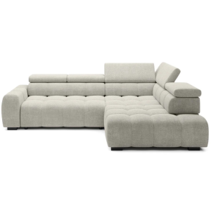 BULL L Ecksofa – Designer Sofa mit elektrischer Sitztiefenverstellung & Relaxfunktion | modernes Ecksofa - Artico Nata, Creme Beige