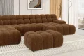 Campile XL Ecksofa – Designer Wohnlandschaft 385 cm mit elektrischer Sitztiefenverstellung, Stoff Dress Me
