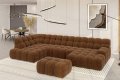 Campile XL Ecksofa – Designer Wohnlandschaft 385 cm mit elektrischer Sitztiefenverstellung, Stoff Dress Me