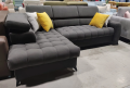 Porto Mini Ecksofa mit Schlaffunktion, verstellbaren Kopfstützen und Bettkasten – Links, Grau | Sofort verfügbar