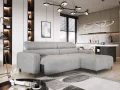 Ecksofa FLY mit elektrischer Sitztiefenverstellung und verstellbaren Kopfstützen