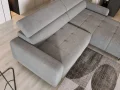Ecksofa FLY mit elektrischer Sitztiefenverstellung und verstellbaren Kopfstützen