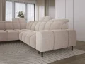 Giovanni L Ecksofa mit elektrischer Sitztiefenverstellung & Relaxfunktion, modernes Komfortsofa