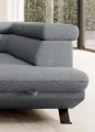 Ecksofa RAVEN L mit Schlaffunktion, RELAX-Kopfstützen & Bettkasten – modernes, minimalistisches Komfortsofa für Ihr Wohnzimmer