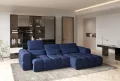 Ecksofa LAGOS S mit Schlaffunktion & elektrischer Sitztiefenverstellung | Bettkasten, Kopfstützen