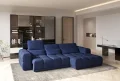 Ecksofa LAGOS S mit Schlaffunktion & elektrischer Sitztiefenverstellung | Bettkasten, Kopfstützen