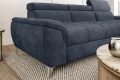 Ecksofa LUGANO mit Schlaffunktion, Bettkasten und verstellbaren Kopfstützen