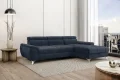 Ecksofa LUGANO mit Schlaffunktion, Bettkasten und verstellbaren Kopfstützen