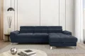 Ecksofa LUGANO mit Schlaffunktion, Bettkasten und verstellbaren Kopfstützen
