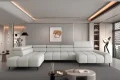 Ecksofa MAVEL XL Elegant mit elektrischer Sitztiefenverstellung und Kopfstützen