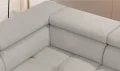 Ecksofa MAVEL XL Elegant mit elektrischer Sitztiefenverstellung und Kopfstützen