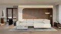 Ecksofa NALDO L 304x216 cm, Elektrische Sitztiefenverstellung & Verstellbare Kopfstützen