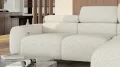 Ecksofa NALDO L 304x216 cm, Elektrische Sitztiefenverstellung & Verstellbare Kopfstützen