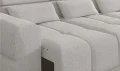 Ecksofa Panama S mit elektrischer Sitztiefenverstellung und verstellbaren Kopfstützen - Stoff Kansas