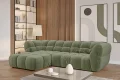 Ecksofa PHANTOM mit elektrischer Sitztiefenverstellung und exklusiver Steppung
