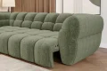 Ecksofa PHANTOM mit elektrischer Sitztiefenverstellung und exklusiver Steppung