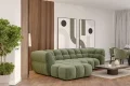 Ecksofa PHANTOM mit elektrischer Sitztiefenverstellung und exklusiver Steppung