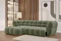 Ecksofa PHANTOM mit elektrischer Sitztiefenverstellung und exklusiver Steppung