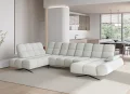 Design Ecksofa PRADO XL | U-Form Sofa mit elektrischer Relaxfunktion & Sitztiefenverstellung