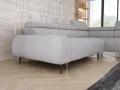 Ecksofa SANTO L – Modernes Design mit elektrischer Sitztiefenverstellung, verstellbaren Kopfstützen und Relax-Funktion