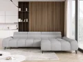 Ecksofa SANTO S – Elektrischer Sitzauszug, Verstellbare Kopfstützen