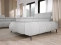 Ecksofa SANTO XL mit elektrischer Sitztiefenverstellung & verstellbaren Kopfstützen – Stoff Artico