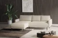 Ecksofa SOHO S mit Schlaffunktion, Rückenkissen lose, modernem Design und Bettkasten