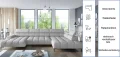 Ecksofa PLAZA XL mit Relaxfunktion und Sitztiefenverstellung Elektrisch Sofa